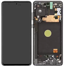 Дисплей Samsung Galaxy Note 10 Lite N770 з тачскріном і рамкою, сервісний оригінал, Black