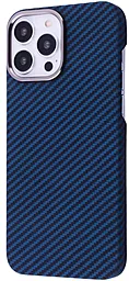 Чехол Wave Premium Carbon Slim with MagSafe для Apple iPhone 13 Pro Max Blue