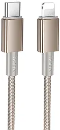 Кабель Hoco X119 Energy USB Type-C - Lightning 27w 3a 1м PD сable Gold - фото Кабель Hoco X119 Energy USB Type-C - Lightning 27w 3a 1м PD сable Gold