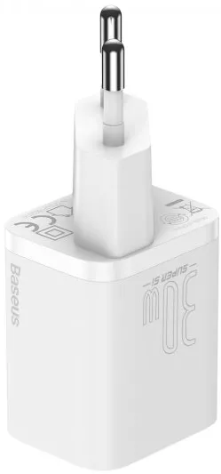 Сетевое зарядное устройство с поддержкой быстрой зарядки Baseus Super Si 30W USB-C Charger White (CCSUP-J02) - фото 2