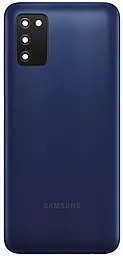 Задняя крышка корпуса Samsung Galaxy A03s A037 со стеклом камеры Original Blue