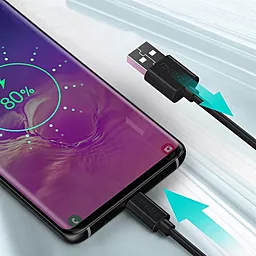 Кабель Choetech USB-A - Type-C 12w 2.4a 3м cable Black (AC0004) - миниатюра 6 Кабель Choetech USB-A - Type-C 12w 2.4a 3м cable Black (AC0004) - миниатюра 6