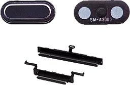 Набор внешних кнопок Samsung Galaxy A3 2015 A300H / A500H / A700H полный комплект Black