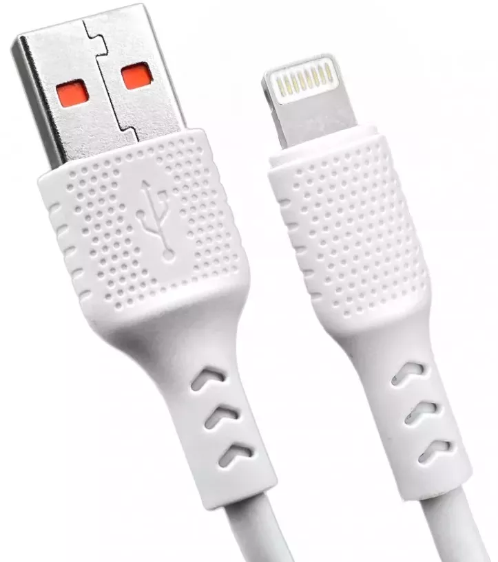 Кабель Veron TL03 USB-A - Lightning 12w 2.4a 1м cable White - фото 2