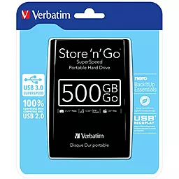 Внешний жесткий диск Verbatim 2.5" 500GB (53029) - миниатюра 5