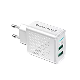 Сетевое зарядное устройство Grand-X 15.5w 2xUSB-A ports home charger white (CH-60W) - фото Сетевое зарядное устройство Grand-X 15.5w 2xUSB-A ports home charger white (CH-60W)