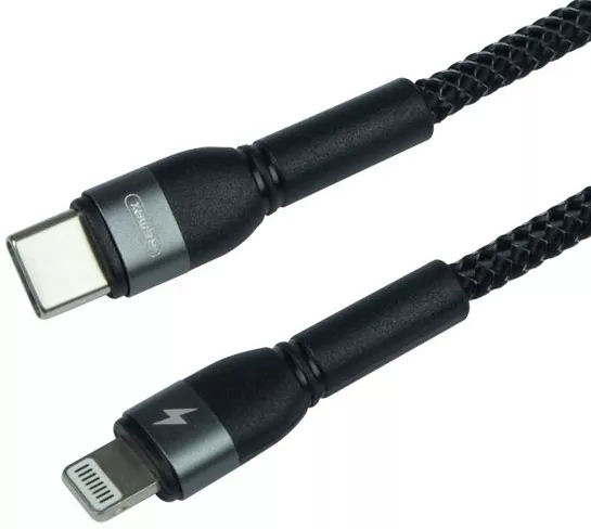Кабель Remax USB Type-C - Lightning 20w 3a 1м PD сable Black (RC-171) - фото 1