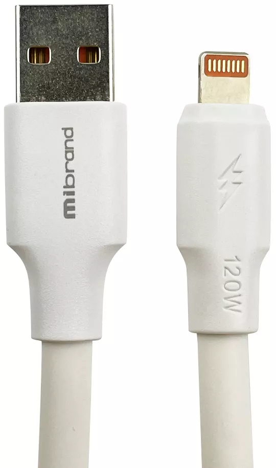 Кабель Mibrand MI-98 USB-A - Lightning 10w 1м cable White (MIDC/98LW) - фото 1