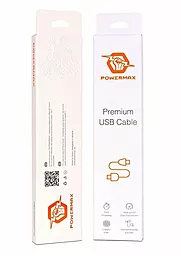 USB Кабель Powermax Premium micro USB Cable OEM White (PWRMXC1MU) - мініатюра 2