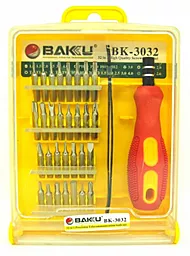 Отвёртка с набором бит Baku BK-3032 (ручка, 32 насадки, изогнутый пинцет)