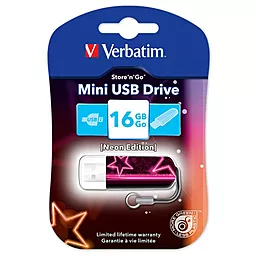 Флешка Verbatim 16GB STORE'NGO MINI NEON PINK USB 2.0 (49396) - миниатюра 2