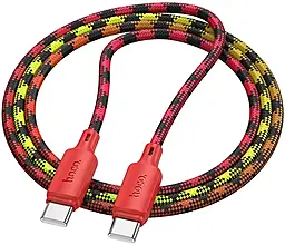 Кабель Hoco X116 Meridian USB Type-C - Type-C 60w 3a 1м PD cable Gradient Red Mix