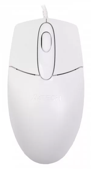Комп'ютерна мишка A4Tech OP-720 USB White - фото 2