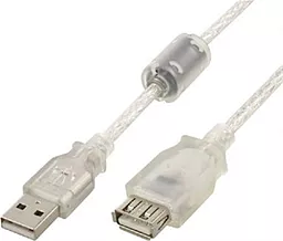 USB удлинитель 0.75м Cablexpert USB 2.0 AM - AF с ферритами (CCF-USB2-AMAF-TR-0.75M) - миниатюра 3