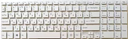 Клавіатура для ноутбуку Sony VPC-EE series без рамки 148915771 біла