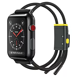 Ремінець для годинника Baseus Let's Go Cord Watch Strap For Apple Watch Series 38mm/40mm/41mm Grey&Yellow (LBAPWA4-AGY)