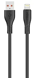 Кабель Walker C585 USB-A - Lightning 2a 1м cable Black - фото Кабель Walker C585 USB-A - Lightning 2a 1м cable Black