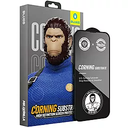 Защитное стекло Blueo Corning Gorilla Glass для Apple iPhone 15 Pro Max (6.7") Black - фото Защитное стекло Blueo Corning Gorilla Glass для Apple iPhone 15 Pro Max (6.7") Black