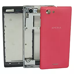 Корпус Sony ST26i Xperia J Pink