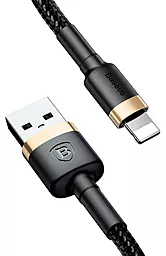 USB Кабель Baseus Kevlar 2M Lightning Cable Black/Gold (CALKLF-CV1) - мініатюра 3