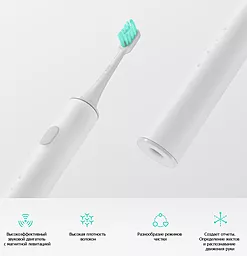 Электрическая зубная щетка Xiaomi MiJia Sound Electric Toothbrush White - миниатюра 3