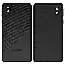 Задняя крышка корпуса Samsung Galaxy M01 Core M013 со стеклом камеры Black