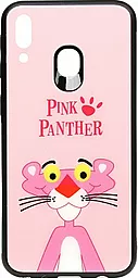 Чехол TOTO Cartoon Print Glass Samsung M205 Galaxy M20 Pink Panther (F_93461)