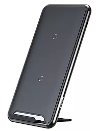 Бездротовий (індукційний) зарядний пристрій швидкої QI зарядки Baseus Three-coil Wireless Charging Pad 2A 10W Black (WXHSD-B01)