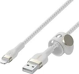 Кабель Belkin USB-A - Lightning 12w 2.4a 1м cable White (CAA010BT1MWH) - фото Кабель Belkin USB-A - Lightning 12w 2.4a 1м cable White (CAA010BT1MWH)
