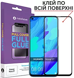 Захисне скло MAKE Full Cover Full Glue Huawei Nova 5T Black (MGFHUN5T)