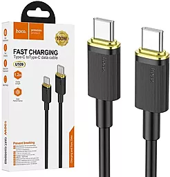 Кабель Hoco U109 100w USB Type-C - Type-C 100w 5a 1.2м PD cable Black - миниатюра 4 Кабель Hoco U109 100w USB Type-C - Type-C 100w 5a 1.2м PD cable Black - миниатюра 4