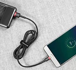 Кабель Baseus Cafule USB-A - micro USB 7.5w 2м cable Red/Black (CAMKLF-C91) - миниатюра 7 Кабель Baseus Cafule USB-A - micro USB 7.5w 2м cable Red/Black (CAMKLF-C91) - миниатюра 7