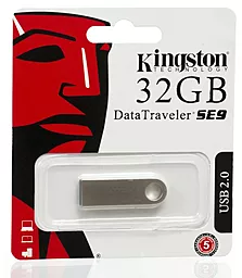 Флешка Kingston 32Gb DataTraveler DTSE9H (DTSE9H/32GB) Silver - мініатюра 3