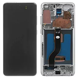 Дисплей Samsung Galaxy S20 G980, S20 5G G981 з тачскріном і рамкою, оригінал, White