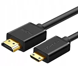 Відеокабель Ugreen HD108 mini HDMI - HDMI v2.0 4k 60hz 1.5m black (11167)