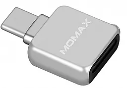 Перехідник-Cardreader Momax Onelink Type-C SD/TF Card reader Silver (CT1S)