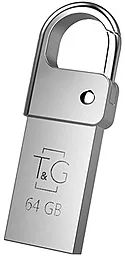 Флешка T&G Metal Series 64GB USB 2.0 (TG027-64G) Silver - фото Флешка T&G Metal Series 64GB USB 2.0 (TG027-64G) Silver