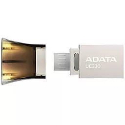 Флешка ADATA 8GB UC330 USB 2.0 OTG (AUC330-8G-RBK) - мініатюра 3