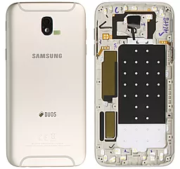 Задняя крышка корпуса Samsung Galaxy J5 2017 J530F со стеклом камеры Gold