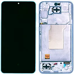 Дисплей Samsung Galaxy A35 A356 с тачскрином и рамкой, оригинал, Iceblue - фото Дисплей Samsung Galaxy A35 A356 с тачскрином и рамкой, оригинал, Iceblue