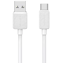 Кабель Usams US-SJ688 USB-A - Type-C 15w 3a 1м cable White