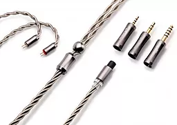 Аудио кабель Kinera Dromi 2-pin cable 1.2 м silver - фото Аудио кабель Kinera Dromi 2-pin cable 1.2 м silver