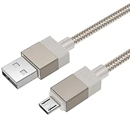 Кабель Hoco X110 USB-A - micro USB 12w 2.4a 1м cable Gold - фото Кабель Hoco X110 USB-A - micro USB 12w 2.4a 1м cable Gold