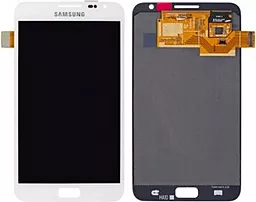 Дисплей Samsung Galaxy Note N7000, I9220 з тачскріном, оригінал, White