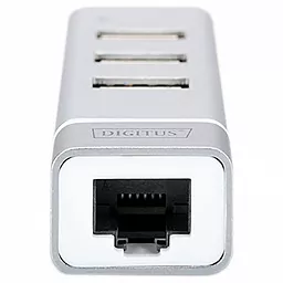 Концентратор USB со встроенным сетевым разъемом Digitus USB Type-C, 3xUSB+Fast Ethernet Silver (DA-70253) - миниатюра 3 Концентратор USB со встроенным сетевым разъемом Digitus USB Type-C, 3xUSB+Fast Ethernet Silver (DA-70253) - миниатюра 3