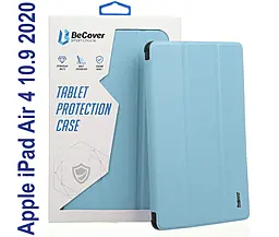 Чехол для планшета BeCover Tri Fold Soft TPU с креплением Apple Pencil для Apple iPad Air 4 10.9 2020, Apple iPad Air 5 2022 Light Blue (706752) - фото Чехол для планшета BeCover Tri Fold Soft TPU с креплением Apple Pencil для Apple iPad Air 4 10.9 2020, Apple iPad Air 5 2022 Light Blue (706752)