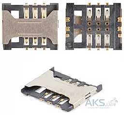 Конектор SIM-карти Fly IQ238 Dual Sim Jazz / IQ431 Glory / IQ449 Pronto / IQ4601 ERA Style 2 / DS106DS / SL140 DS - фото Конектор SIM-карти Fly IQ238 Dual Sim Jazz / IQ431 Glory / IQ449 Pronto / IQ4601 ERA Style 2 / DS106DS / SL140 DS