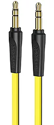Аудио кабель Borofone BL6 AUX mini Jack 3.5mm M/M Cable 1 м yellow - фото Аудио кабель Borofone BL6 AUX mini Jack 3.5mm M/M Cable 1 м yellow