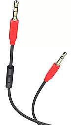 Аудио кабель, с микрофоном Hoco UPA12 AUX mini Jack 3.5mm M/M Cable 1 м black - миниатюра 5