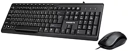 Комплект (клавіатура+мишка) Gigabyte KM6300 USB UKR (GK-KM6300) Black